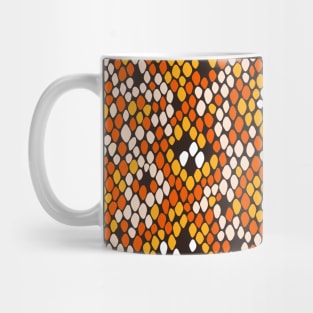 Snakeskin Pattern (Orange Palette) Mug